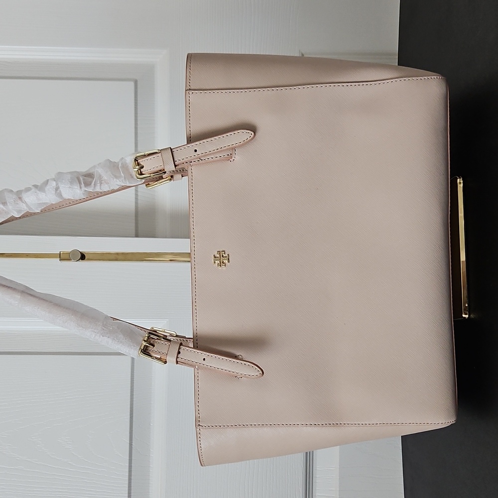 Tory Burch Blush Pink Leather Tote